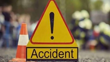 Bus Accident in Kakinada: TSRTC Bus Overturns in Andhra Pradesh, No Casualties (Watch Video)