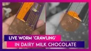 Hyderabad: Man Finds Live Worm &lsquo;Crawling&rsquo; In Dairy Milk Chocolate, Cadbury Responds After Video Goes Viral On Social Media