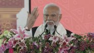 PM Narendra Modi Inaugurates New Valinath Mahadev Temple in Mehsana, Announces 1.25 Lakh Houses for the Poor in Gujarat (Watch Video)