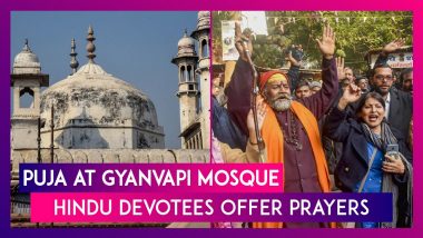 Puja At Gyanvapi Mosque: Hindu Devotees Throng ‘Vyas Ka Tehkhana’ To Offer Prayers After Varanasi Court’s Order