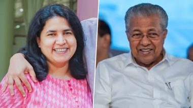 SFIO Probe Against Kerala CM Pinarayi Vijayan’s Daughter: Centre Orders Investigation Into Dealings of Exalogic, IT Firm Owned by Veena Vijayan