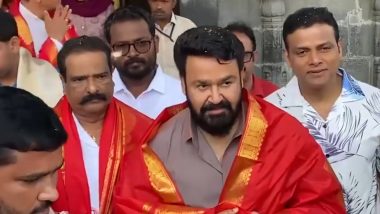 Mohanlal Spotted at Tirumala Temple! Fans Gather for Glimpse (Watch Video)