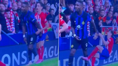 Inter Milan's Marcus Thuram Grabs Atletico Madrid Defender Stefan Savic's Crotch During UCL 2023-24 Match, Video Goes Viral