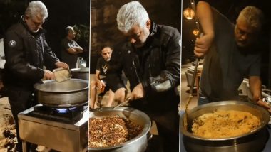 Ajith Kumar Cooks ‘Delicious’ Biryani for His Biker Friends; Check Valimai Actor’s Latest Video – WATCH