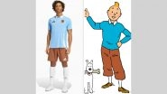Blue Jersey, Brown Shorts, White Socks- Belgium's New Away Kit For UEFA Euro 2024 a Tribute to Comic Book Legend Tintin (See Pics)