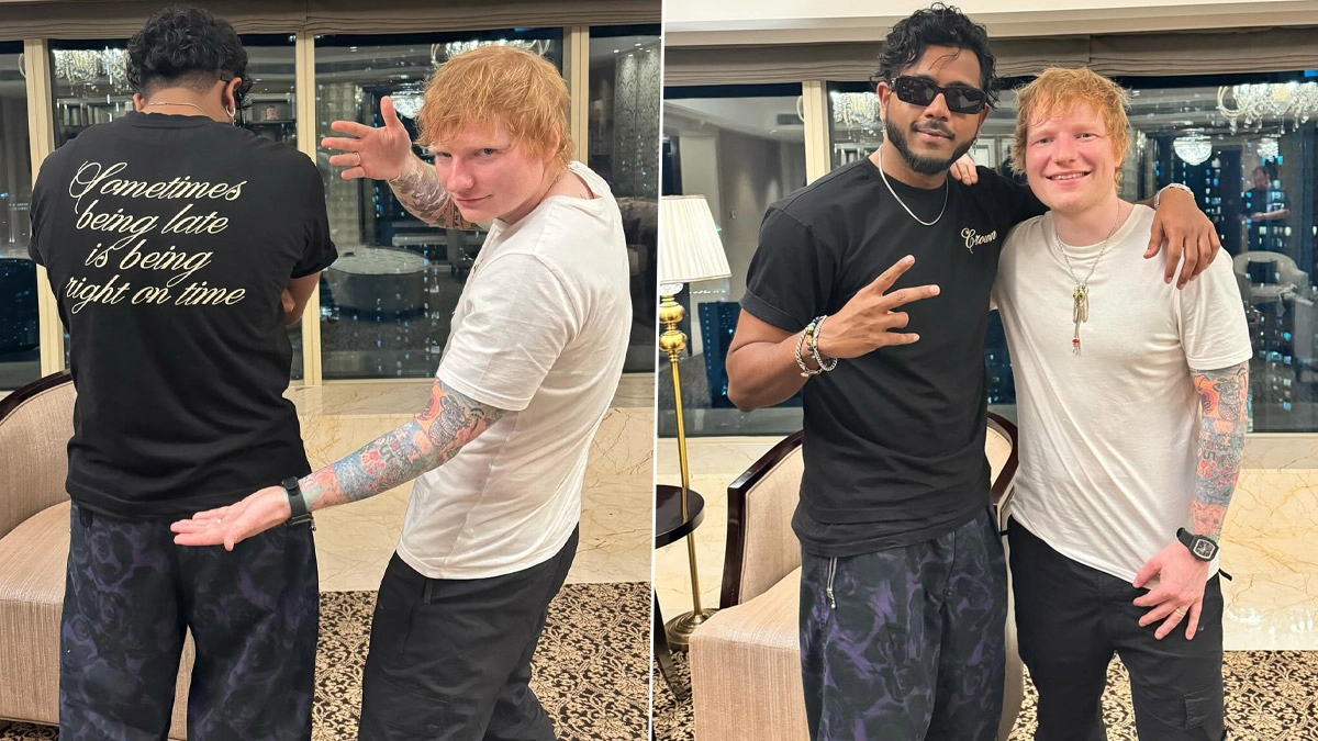 Entertainment News | Ed Sheeran and Rapper King Meet Each Other (View ...
