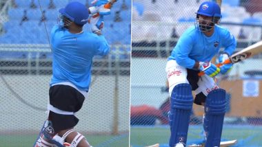 Delhi Capitals Captain Rishabh Pant Sweats It out in Nets Ahead of IPL 2024 (Watch Video)