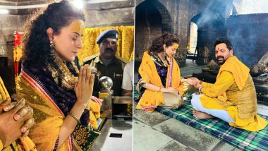 Kangana Ranaut Birthday: Emergency Actress Seeks Blessings Jhandewala Devi Temple in Himachal Pradesh As She Turns 37 (View Pics)