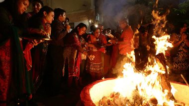 Gau Kashth Bricks for Holika Dahan: Environmentalists Urge To Minimise Holi Pollution Through the Use of Eco-Friendly Colours and Firewood