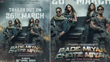 Bade Miyan Chote Miyan: Trailer for Akshay Kumar and Tiger Shroff’s High-Octane Action Film To Be Out on THIS Date; Check New Poster!