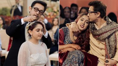 Aamir Khan Birthday: Ira Khan Wishes Dad With Candid and Unseen Pics From Her Wedding, Writes 'Love You'