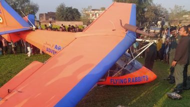 Plane Crash in Gaya: Indian Army Aircraft Lands on Field in Bihar After Malfunction, Pilots Injured (See Pic)
