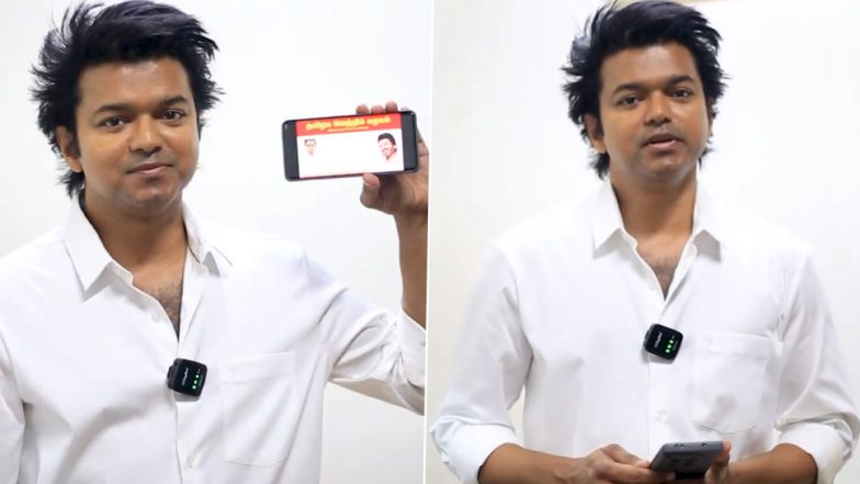 Thalapathy Vijay Embarks on Political Journey As Tamizhaga Vetri Kazhagam Leader, Launches TVK’s Membership Drive (Watch Video)