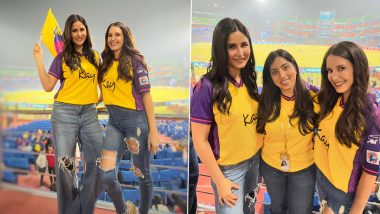 Katrina Kaif Enjoys WPL Match With Sister Isabelle, Posses With UP Warriorz Team (View Pics)