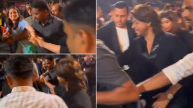 Shah Rukh Khan Holding On to Female Fan’s Hand at Zee Cine Awards 2024 Is Complete Cuteness – Check Out VIRAL Video Here