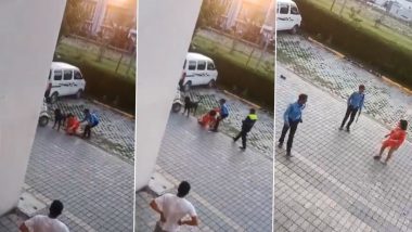 Dog Attack in Lucknow: Pet Dog Injures Woman Out on Evening Walk in Uttar Pradesh, Disturbing Video Surfaces