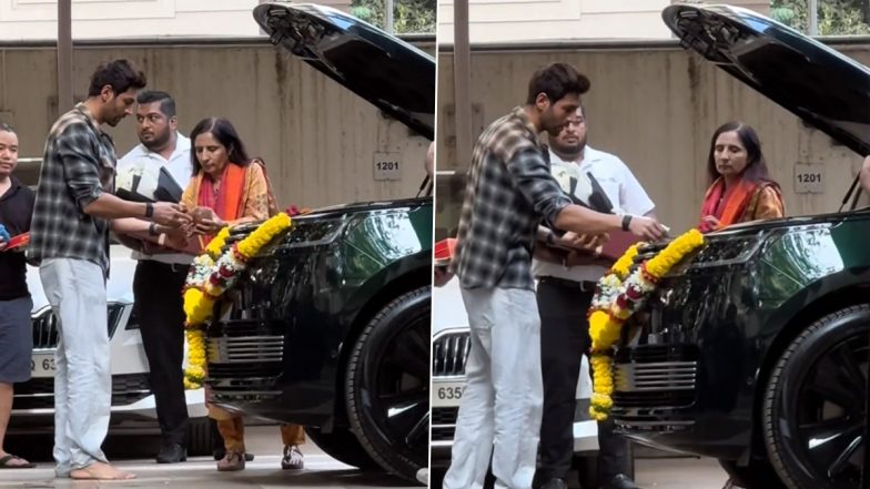 Kartik Aaryan Adds Swanky Range Rover Worth Rs 4 Crore to His Impressive Collection, Bhool Bhulaiyaa 3 Star Brings New Car Home With His Mother (Watch Video)