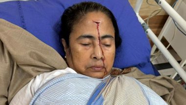 Mamata Banerjee Hospitalised: West Bengal CM Admitted to SSKM Hospital Due to Forehead Injury; Leaders Wish Speedy Recovery (See Pics)