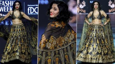 Divya Khosla Stuns in Royal Attire by Rajdeep Ranawat at Lakme Fashion Week 2024 (View Pics)