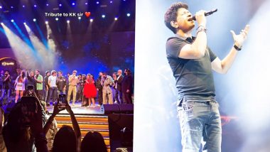 Sonu Nigam, Shaan, Neeraj Sridhar, Pritam, and Others Pay Tribute to KK at Spotify India’s Fifth Anniversary, Perform Heartfelt Rendition of His Track ‘Yaaron’ (Watch Video)