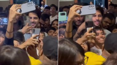Yodha: Sidharth Malhotra Delights Fans With Surprise Appearance at Film Screening (Watch Video)