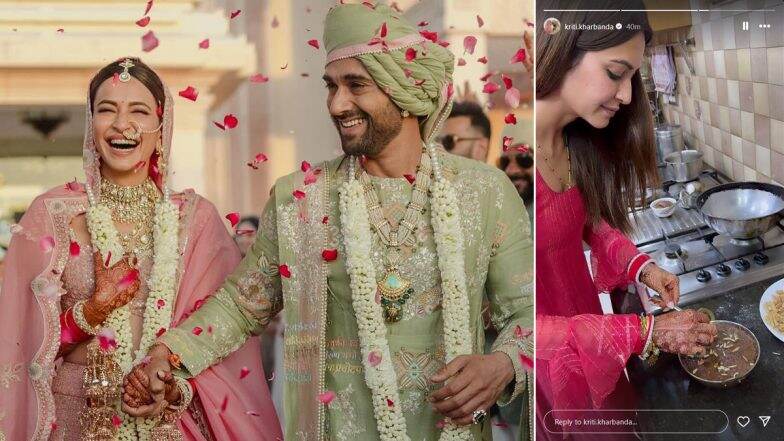 Kriti Kharbanda Shares Glimpses From Her ‘Dadi-Approved Pehli Rasoi’ Post-Marriage With Pulkit Samrat (View Pics)