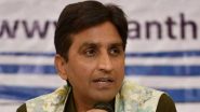 Kumar Vishwas to Contest Lok Sabha Election From Meerut? Reports Say BJP May Field Ex-AAP Leader in Uttar Pradesh