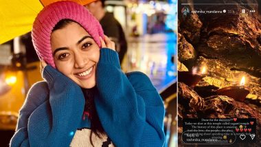Pushpa 2 – The Rule: Rashmika Mandanna Drops Update From Her Film With Allu Arjun As She Shoots in Yaganti Temple in Andhra Pradesh (See Pic)
