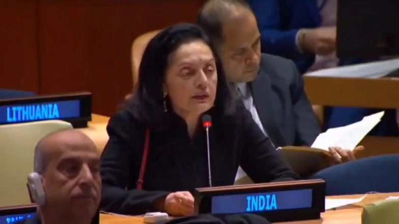 India on Palestinian Bid To Grant Full Membership: Hope Palestine’s Application for United Nations Membership Will Be Reconsidered and Endorsed, Says India’s UN Ambassador Ruchira Kamboj (Watch Video)