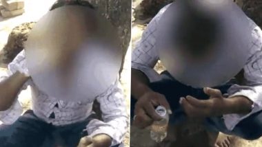 Madhya Pradesh Horror: Man Thrashed, Forced To Drink Urine for Eloping With Woman in Ujjain; Video Goes Viral