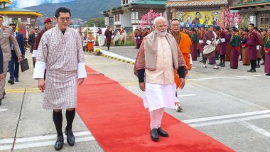 Prime Minister Narendra Modi Wraps His 2-Day Bhutan Visit, Emplanes for New Delhi (See Pics)