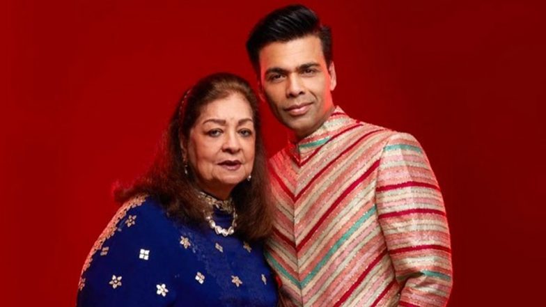 Karan Johar Wishes His Mom Hiroo on Birthday With Endearing Post on Insta (See Pics)