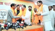 Syed Jafar Joins BJP: Former Madhya Pradesh CM Kamal Nath&rsquo;s Close Aide Jumps Ship in Presence of Chief Minister Mohan Yadav