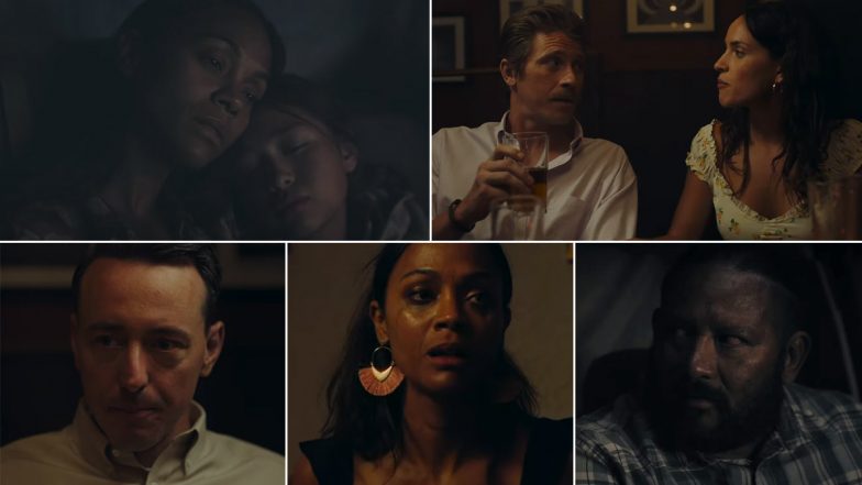 The Absence Of Eden Trailer: Zoe Saldana Escapes Mexico After Confrontation with Cartel Member; Marco Perego's Film Sheds Light on Border Crises (Watch Video)