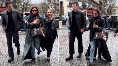 Dua Lipa and Callum Turner's Parisian Stroll Turns Chaotic as Fan's Phone Drops Upon Bodyguard's Intervention (Watch Video)
