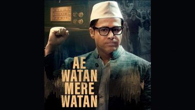Ae Watan Mere Watan: Emraan Hashmi’s Powerful Look Unveiled As Ram Manohar Lohia in Kannan Iyer’s Upcoming Film (View Poster)