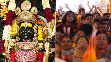 Holi 2024: Devotees Throng Ayodhya's Ram Mandir To Celebrate First Festival of Colours After Pran Pratishtha (See Pics)