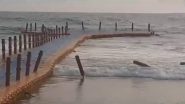 Kerala: 13 People Including Two Children Injured After Huge Wave Topples Floating Bridge in Varkala Beach (Watch Video)