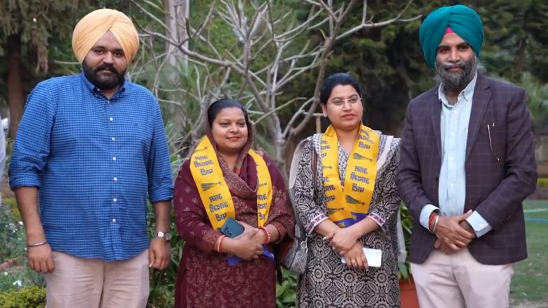 Punjab: Councillors Poonam Devi and Neha Musawat Who Earlier Joined BJP Return to Aam Aadmi Party in Chandigarh (Watch Video)