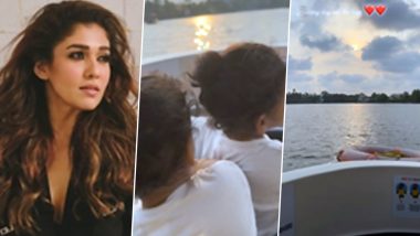 Nayanthara Enjoys Boating With Her ’Boys' Uyir and Ulag During the Sunset for a Perfect Weekend (Watch Video)