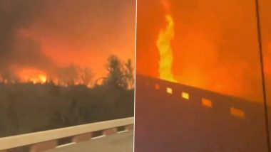 US Wildfire Videos: Smokehouse Creek Fire Becomes Texas's Largest-Ever Wildfire, Emergency Responders Struggle