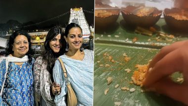 'Jai Govinda'! Ekta Kapoor and Anita Hassanandani Offer Prayers at Tirumala Temple (View Pics)