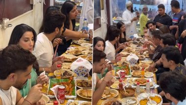Kunal Kemmu, Nora Fatehi Along With Madgaon Express Team Enjoy Iftar Party at Mumbai's Bhendi Bazaar During Ramadan (Watch Video)