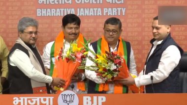 Arjun Singh, Dibyendu Adhikari Join BJP: Mamata Banerjee-led Trinamool Congress MPs Join Saffron Party Weeks Ahead of Lok Sabha Elections 2024 (Watch Video)