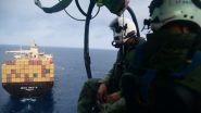 Indian Navy Rescues Liberian-Flagged Merchant Ship Under Drone Attack in Gulf of Aden With 13 Indians Onboard  (See Pics)