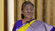 President Droupadi Murmu To Address Joint Sitting of Parliament Today; Motion of Thanks To Be Moved in Both Houses