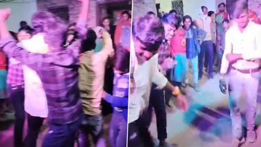 Heart Attack While Dancing: Groom's Brother Collapses And Dies While Grooving to Music in Uttar Pradesh's Etah, Disturbing Video Surfaces