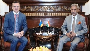 India, Ukraine Discuss Achieving ‘Peaceful Settlement’ to Moscow-Kyiv Conflict During FM Dmytro Kuleba’s India Visit, Says MEA