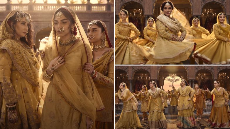 Heeramandi Song 'Sakal Ban': Sonakshi Sinha, Richa Chadha, Aditi Rao Hydari and Others Will Mesmerise You With Their Traditional Dance in Sanjay Leela Bhansali's Next (Watch Video)