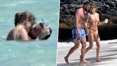 Taylor Swift and Travis Kelce Heat Up Bahamas Island With Their Steamy Kiss; Photos of Couple Go Viral!